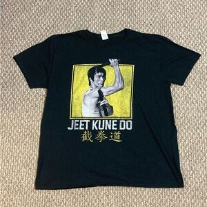 Bruce Lee Jeet Kune Do Karate Black Graphic MMA T-Shirt